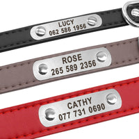 Customizable PU Leather Dog Collar - YourCatBackpack.Co