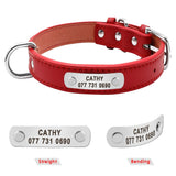 Customizable PU Leather Dog Collar - YourCatBackpack.Co