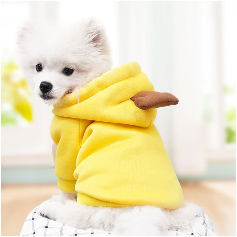 Pet Clothes Dogs Hooded Sweatshirt Fruit Warm Coat Cat Sweater Cold Weather Costume for Puppy Small Medium Large Dog Cat Clothes - YourCatBackpack.Co