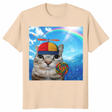 Happy Cat Dreamcore Shirt T-Shirt in Sand