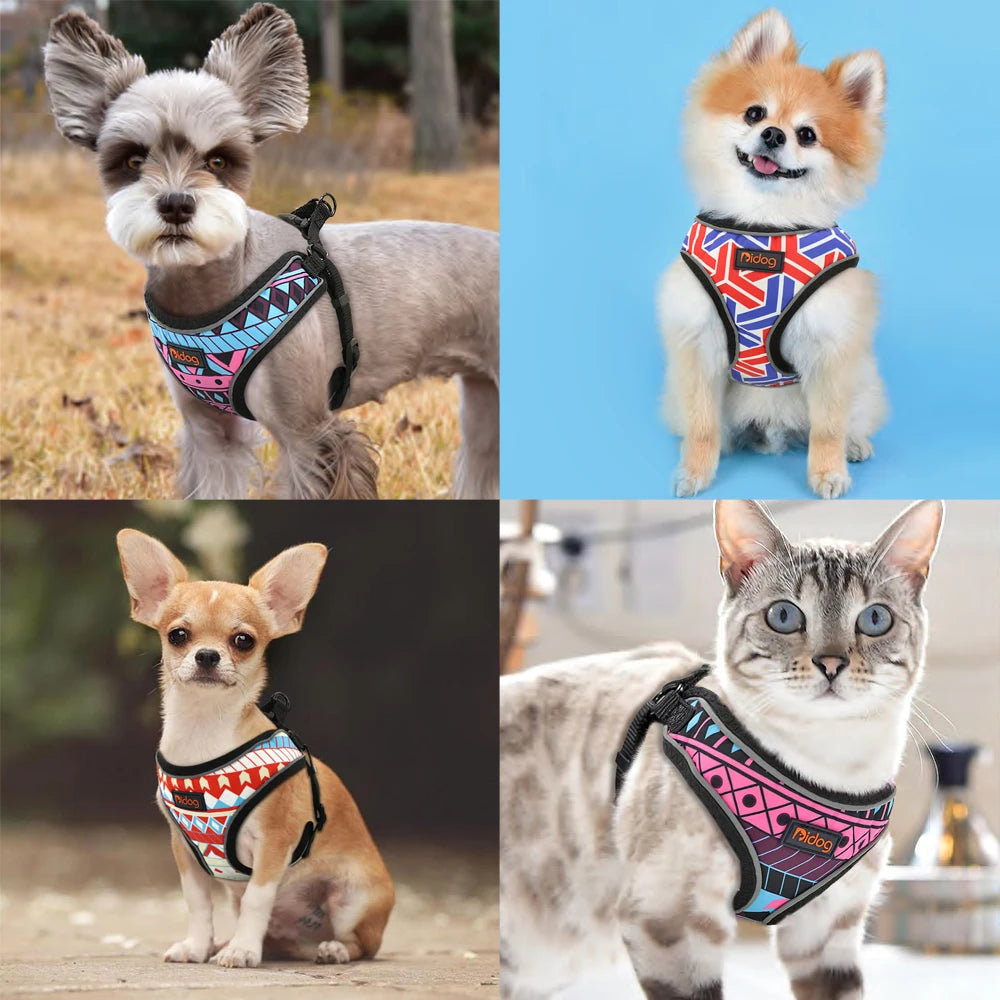 Nylon Reflective Dog Cat Harness Vest