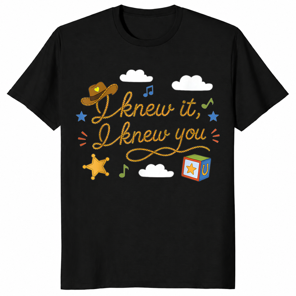 I Knew It I Knew You Funny Western Cowgirl Retro T-Shirt | Cuccico