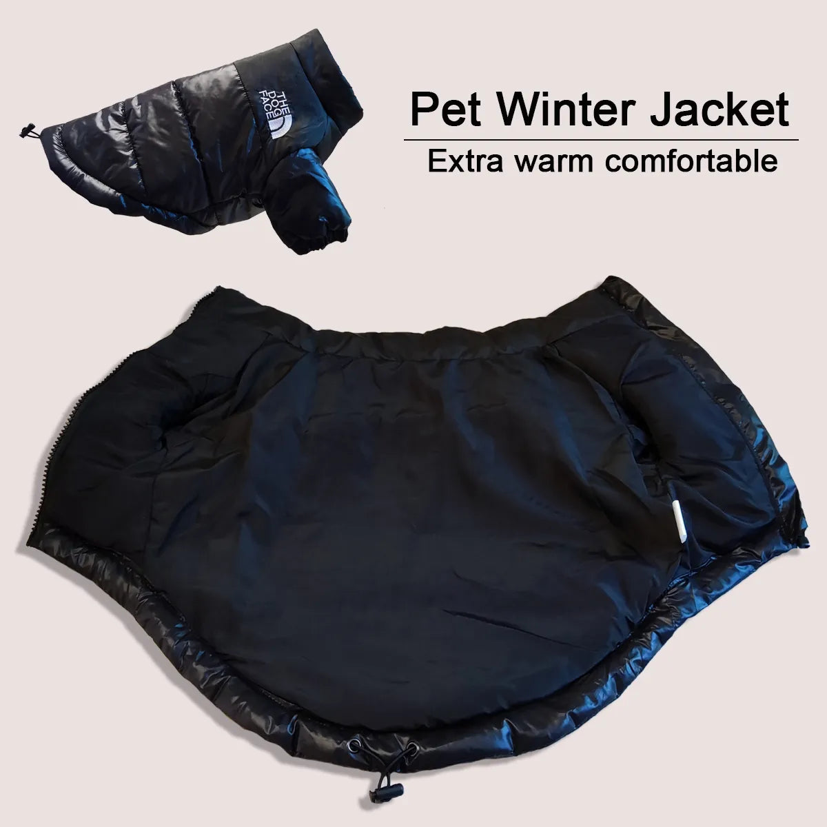Veste d'hiver élégante pour bouledogues français et plus – Tenue chaude et réfléchissante pour animal de compagnie 