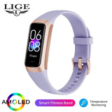 LIGE AMOLED Smartwatch: Fitness Tracker & Heart Rate Monitor