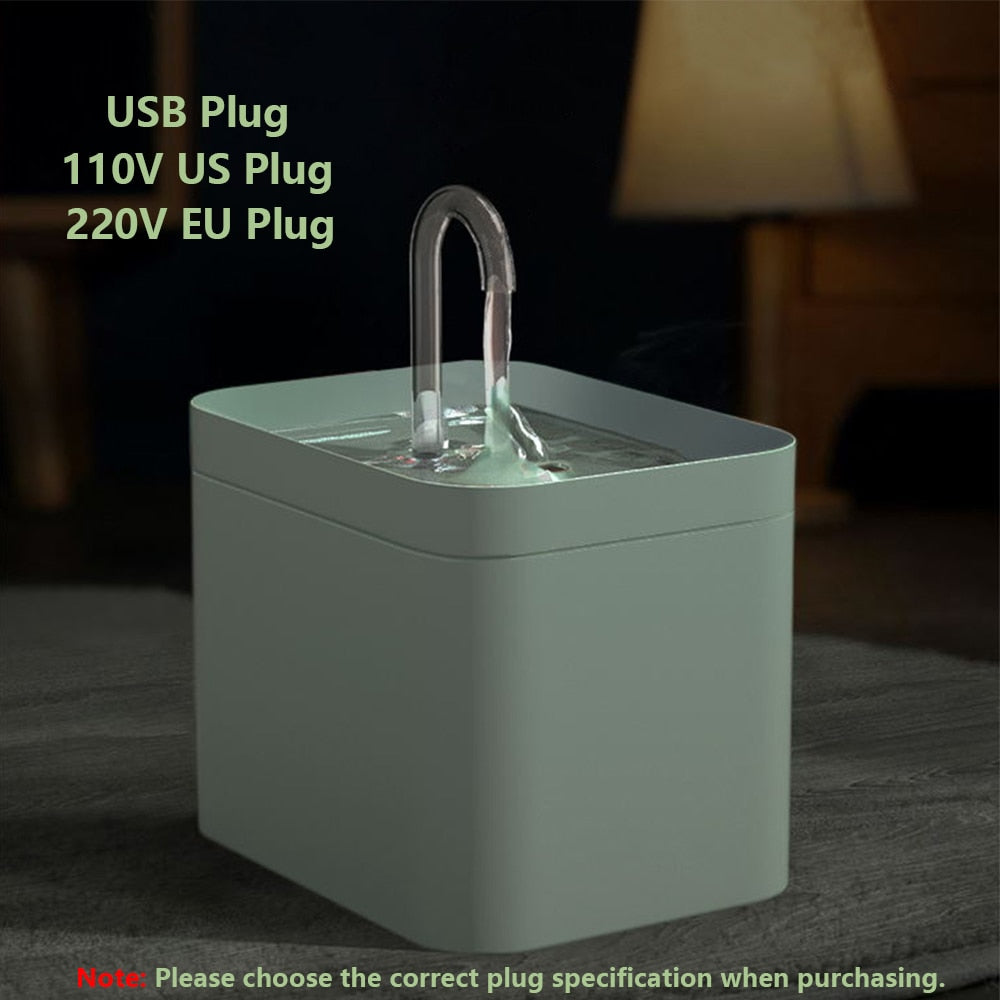 Stylish Cat Water Fountain - 1.5L Auto Filter Bowl - YourCatBackpack.Co