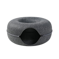 Premium Donut Cat Bed & Interactive Cat Tunnel Combo - YourCatBackpack.Co