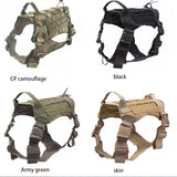 Ensemble harnais et laisse tactiques militaires pour chiens, pour l'entraînement du berger allemand K9