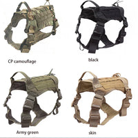 Ensemble harnais et laisse tactiques militaires pour chiens, pour l'entraînement du berger allemand K9