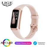 LIGE AMOLED Smartwatch: Fitness Tracker & Heart Rate Monitor