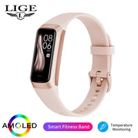 LIGE AMOLED Smartwatch: Fitness Tracker & Heart Rate Monitor
