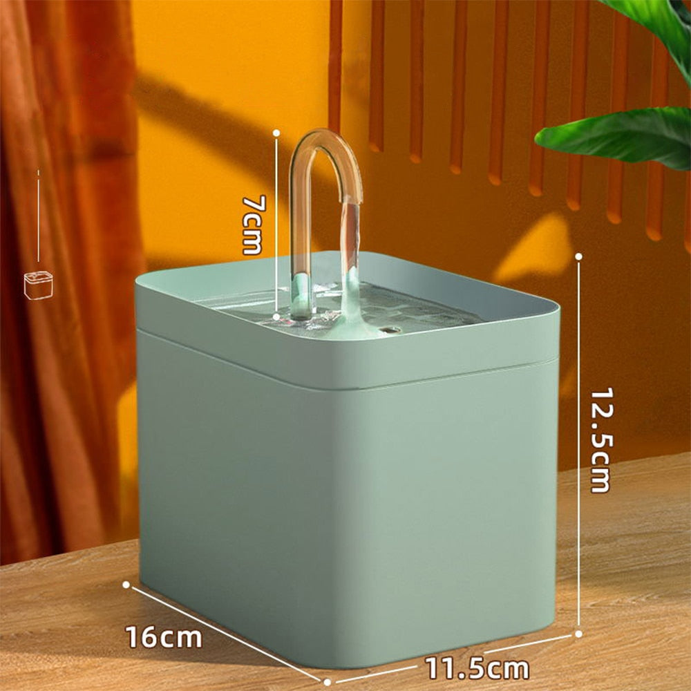 Stylish Cat Water Fountain - 1.5L Auto Filter Bowl - YourCatBackpack.Co