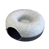 Premium Donut Cat Bed & Interactive Cat Tunnel Combo - YourCatBackpack.Co