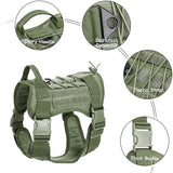 Ensemble harnais et laisse tactiques militaires pour chiens, pour l'entraînement du berger allemand K9