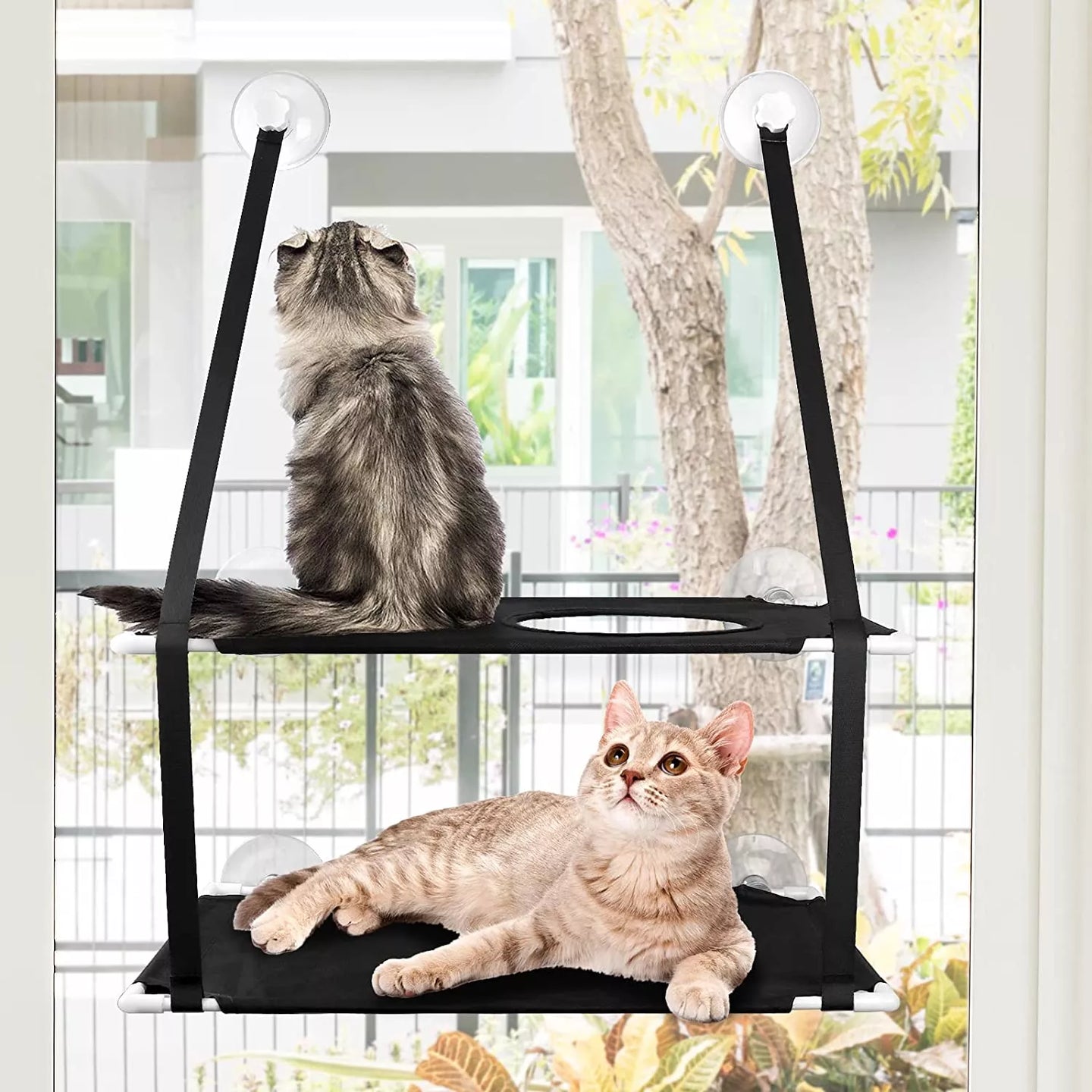 Premium Sunlit Cat Window Perch - Ultimate Feline Comfort and Sunbathing Spot