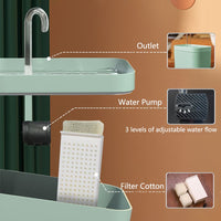Stylish Cat Water Fountain - 1.5L Auto Filter Bowl - YourCatBackpack.Co