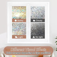 Rainbow Window Film: Static Cling Privacy Film