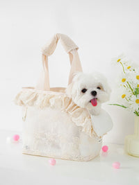 Stylish & Cute Lace Puppy Carrier for Chihuahuas - YourCatBackpack.Co