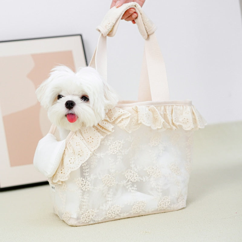 Stylish & Cute Lace Puppy Carrier for Chihuahuas - YourCatBackpack.Co