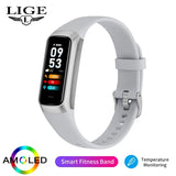 LIGE AMOLED Smartwatch: Fitness Tracker & Heart Rate Monitor