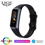 LIGE AMOLED Smartwatch: Fitness Tracker & Heart Rate Monitor