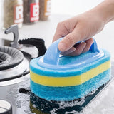 Durable Cleaning Brush with Handle for Kitchen & Bath