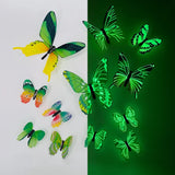 12pcs 3D Luminous Butterfly Wall Stickers