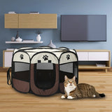 Portable Octagonal Cat Tent - Safe & Cozy Pet Playpens - YourCatBackpack.Co