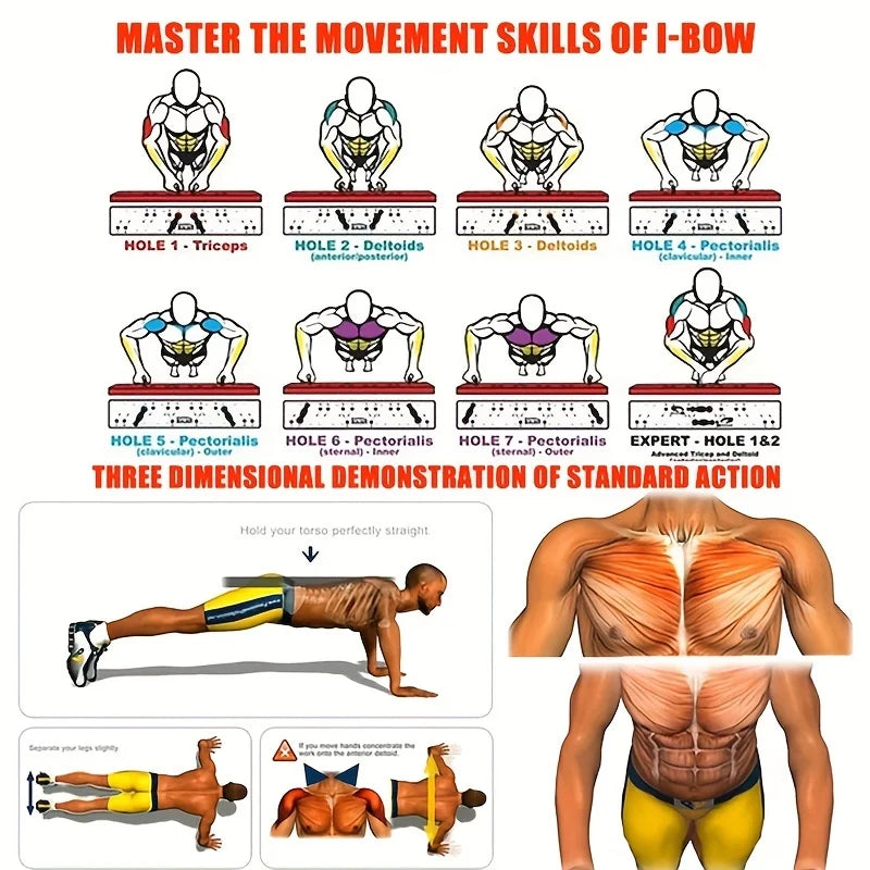 Portable Push-Up Board: Multifunctional Fitness Equipment
