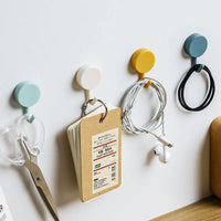 10 Pack Self-Adhesive Hooks - Strong Wall Hooks No Drilling