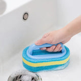 Durable Cleaning Brush with Handle for Kitchen & Bath