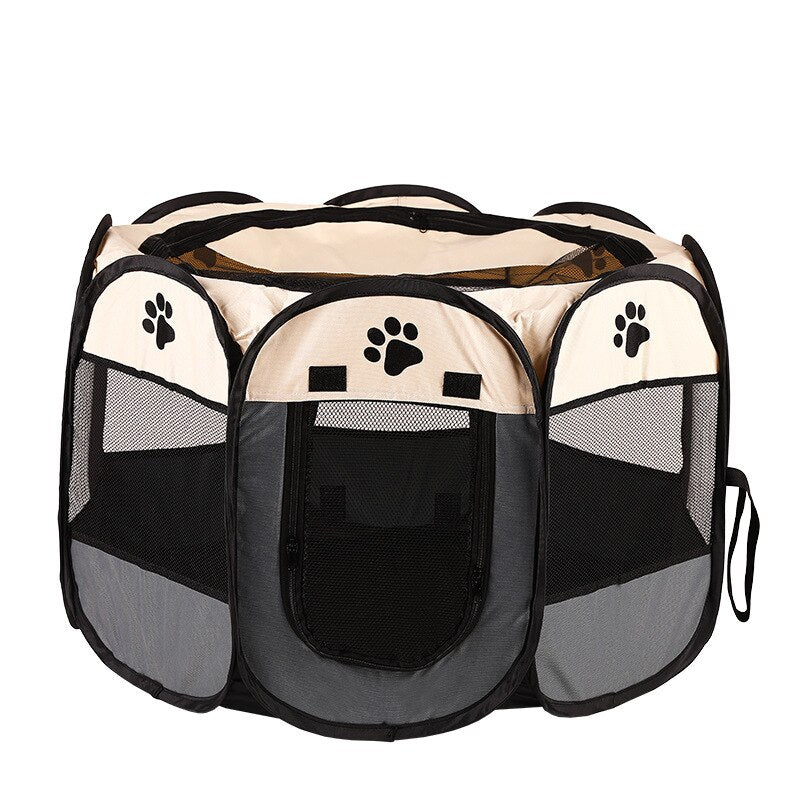 Portable Octagonal Cat Tent - Safe & Cozy Pet Playpens - YourCatBackpack.Co