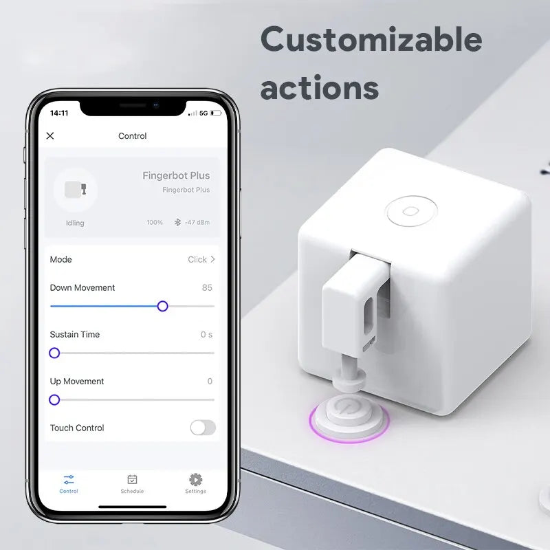 Poussoir à bouton intelligent - Fingerbot Plus | Alexa et Google Home