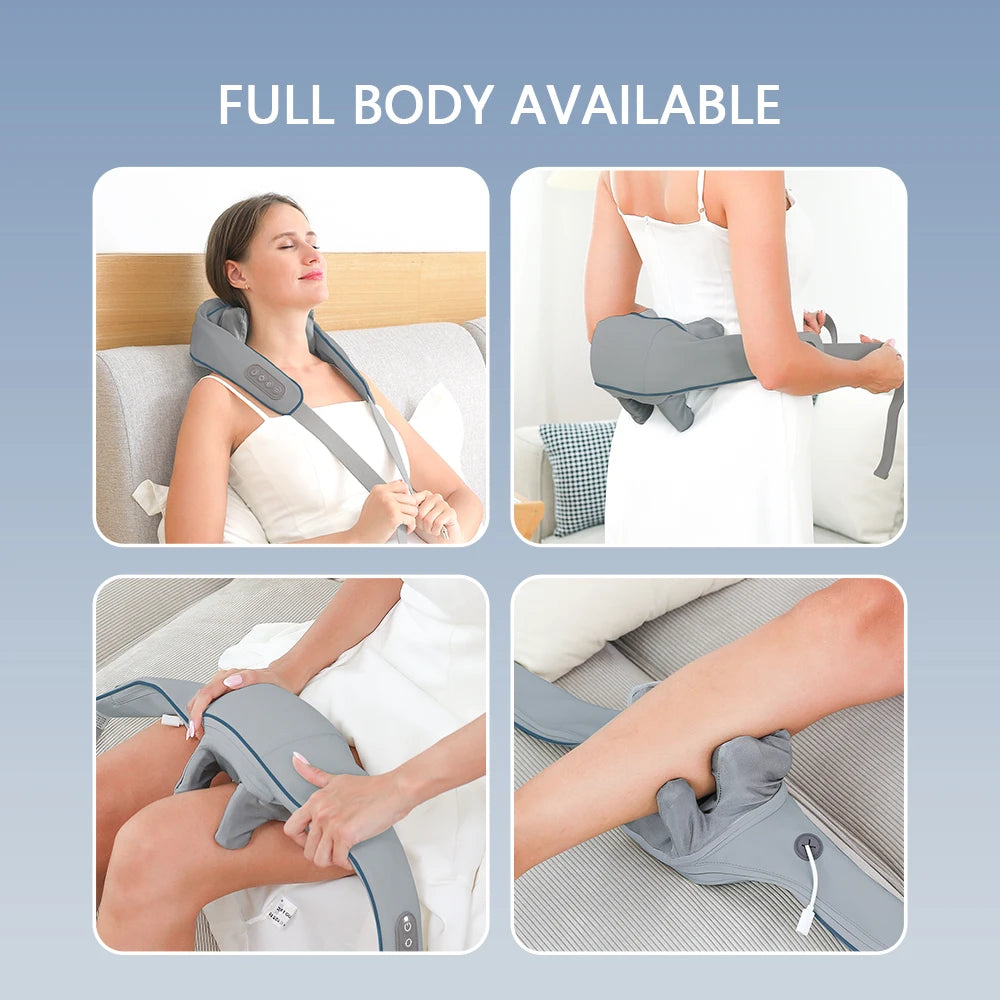 Wireless Neck & Back Massager - Relax & Relieve Pain