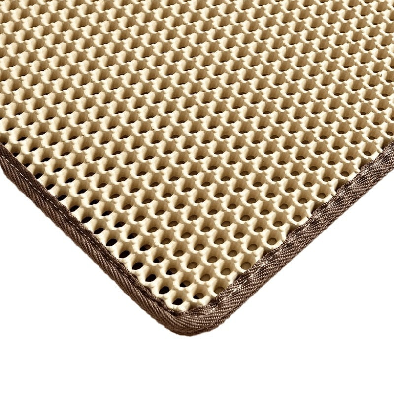 Waterproof Cat Litter Mat: Double Layer, Non-Slip, Washable - YourCatBackpack.Co