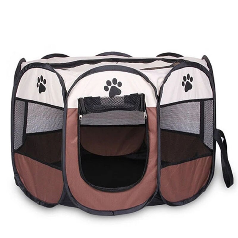 Portable Octagonal Cat Tent - Safe & Cozy Pet Playpens - YourCatBackpack.Co