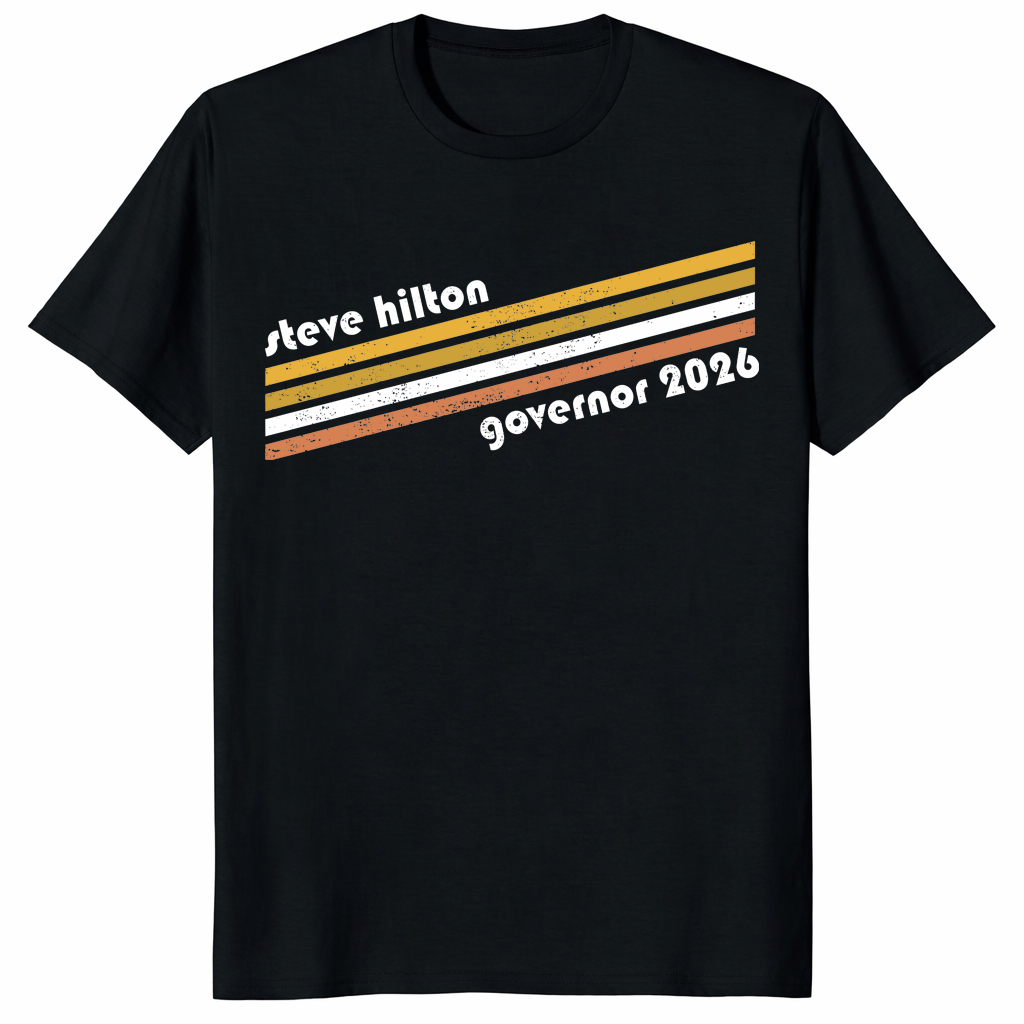 Steve Hilton Governor 2026 shirt in black – California election tee