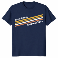 Steve Hilton Governor 2026 shirt in navy – California election tee