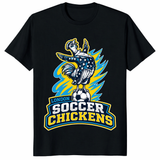 Ultimate soccer awesomeness shirt in black – funny soccer fan graphic tee