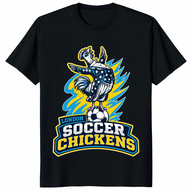 Ultimate soccer awesomeness shirt in black – funny soccer fan graphic tee