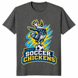 Ultimate soccer awesomeness shirt in dark heather – funny soccer fan graphic tee
