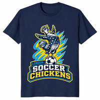 Ultimate soccer awesomeness shirt in navy – funny soccer fan graphic tee