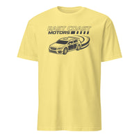 A Thousand Tomorrows S1E4 East Coast Motorsports T-Shirt in cornsilk yellow by Cuccico
