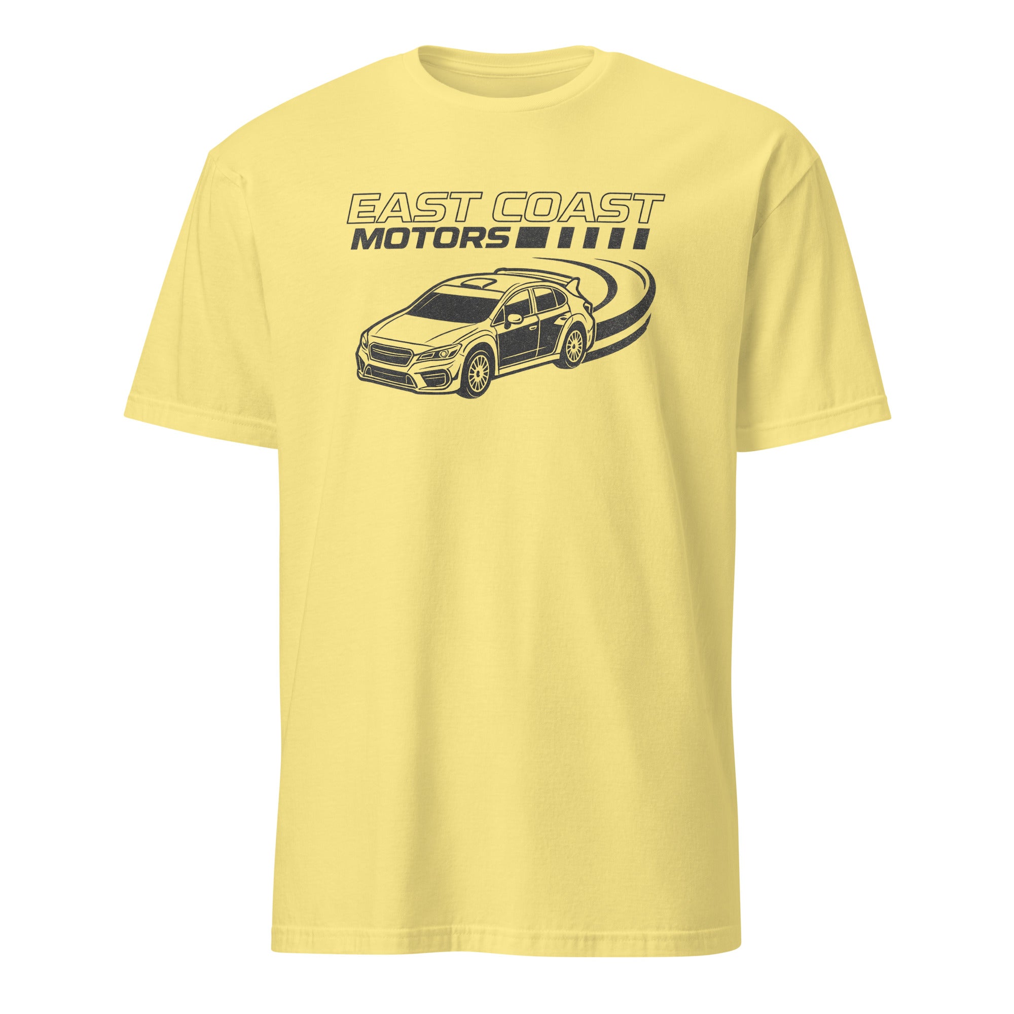 A Thousand Tomorrows S1E4 East Coast Motorsports T-Shirt in cornsilk yellow by Cuccico
