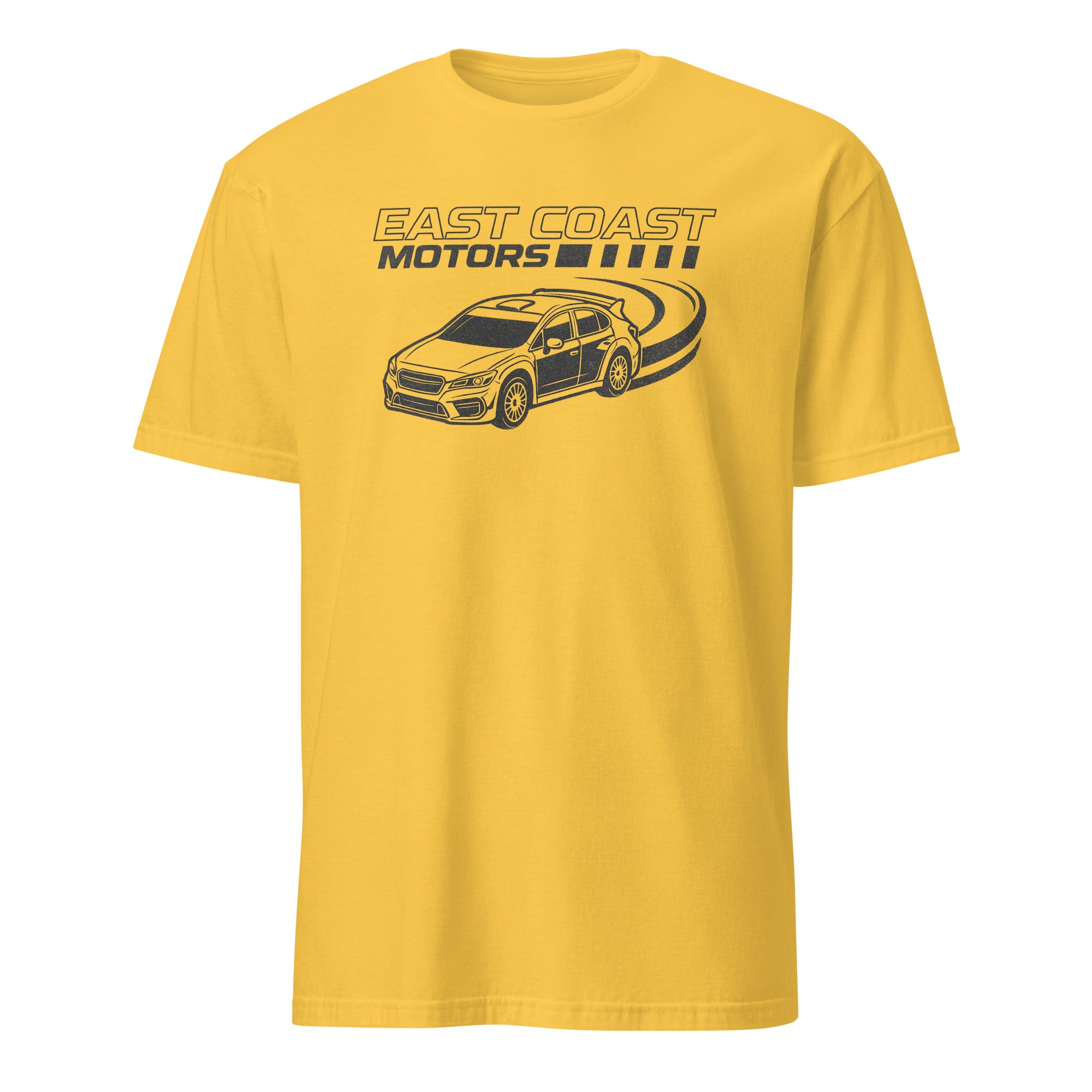A Thousand Tomorrows S1E4 East Coast Motorsports T-Shirt in daisy yellow by Cuccico