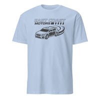 A Thousand Tomorrows S1E4 East Coast Motorsports T-Shirt in light blue by Cuccico