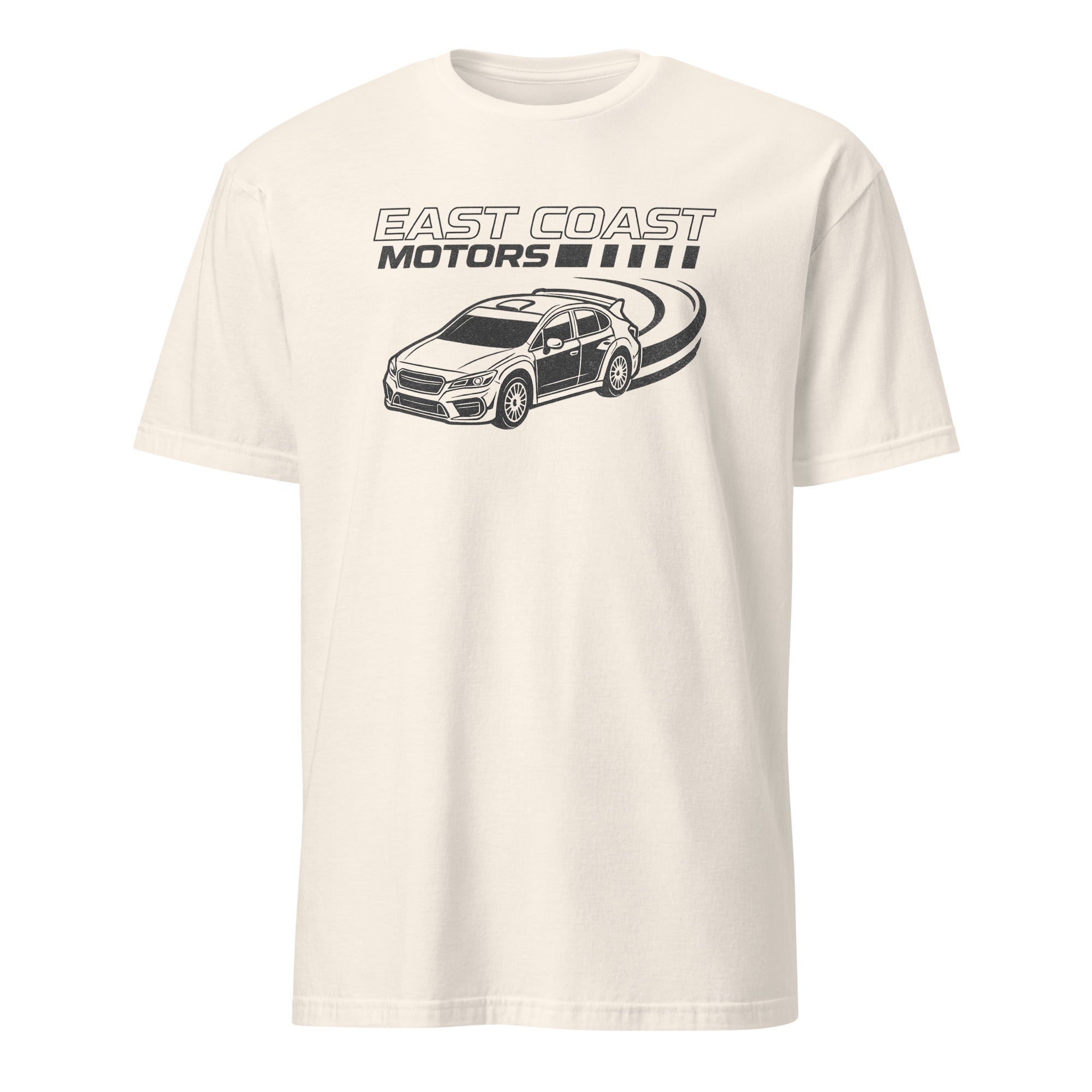 A Thousand Tomorrows S1E4 East Coast Motorsports T-Shirt in natural color by Cuccico