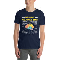 The Aircraft Mechanic Brain Shirt - Aviation Gift - Cuccico Design