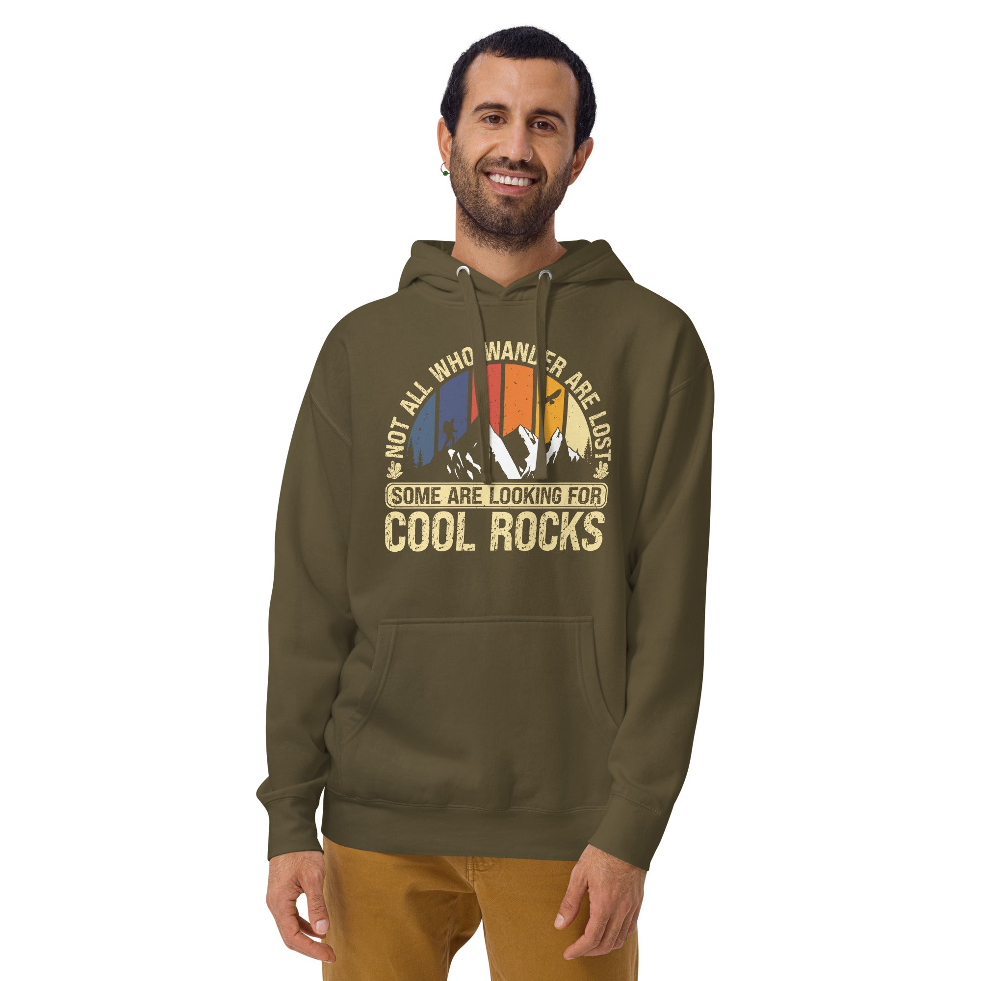 Unisex Rock Collecting Hoodie - Cool Rocks Design - Cuccico Design