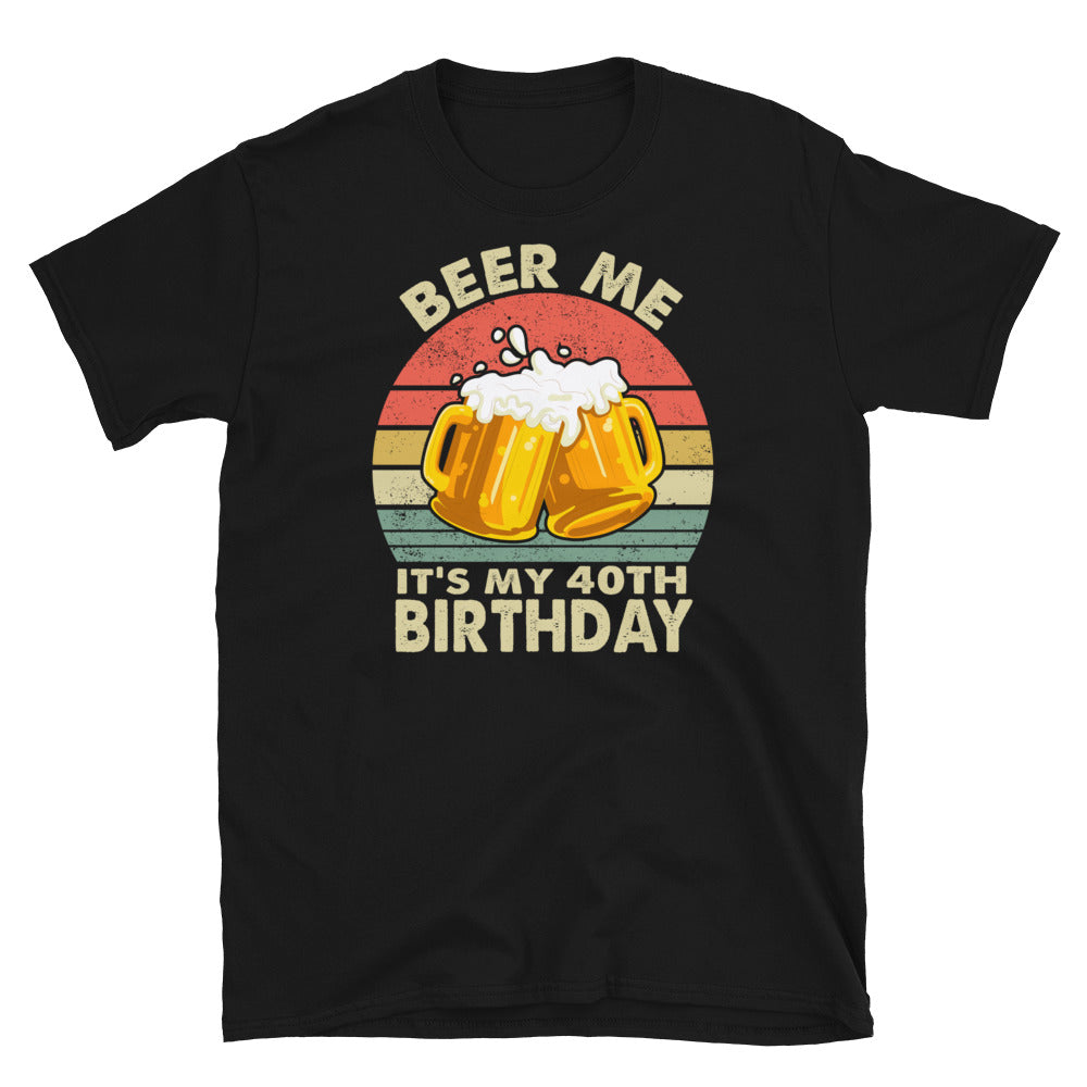 Funny Beer 40th Birthday T-Shirt - Unisex Gift Idea - Cuccico Design