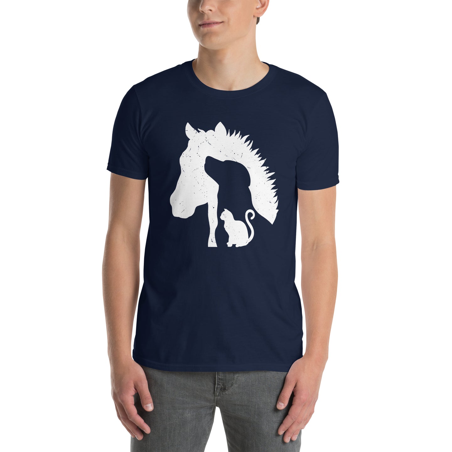 Cute Animal Lover T-Shirt | Horse Dog Cat Gift for Her - Cuccico Design
